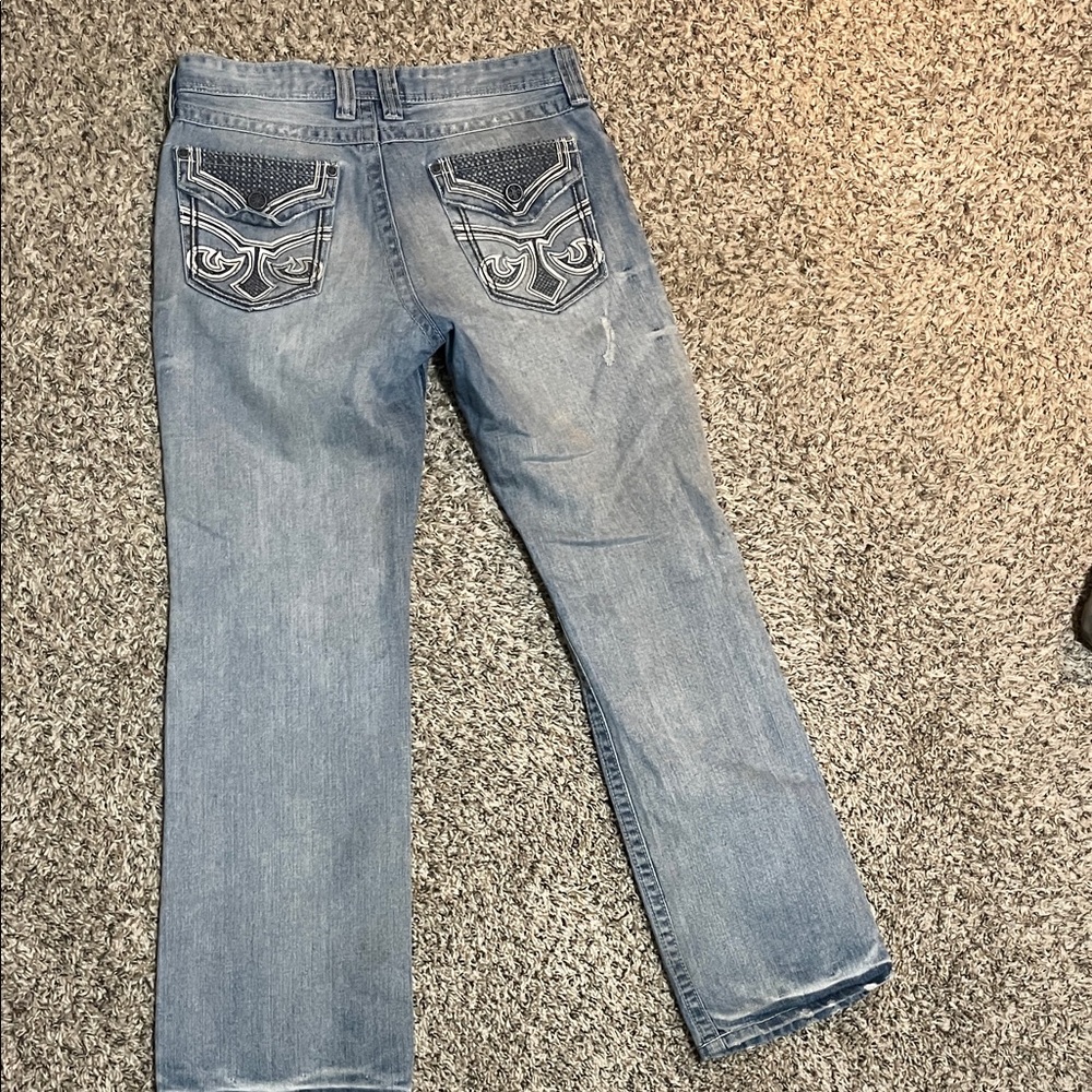 Affliction Buckle 32 Long Jeans